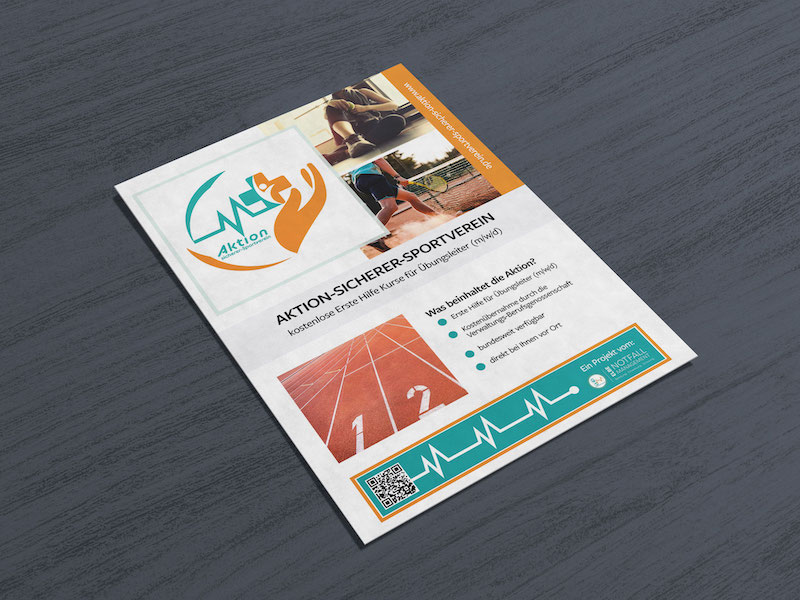 Aktion-sicherer-Sportverein | Printdesign