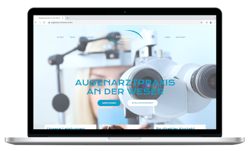 Augenarztpraxis an der Weser | Webdesign | Grafikdesign
