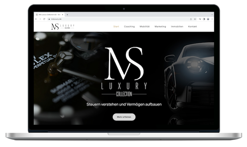 MS Luxury Collection eG | Webdesign | Grafikdesign