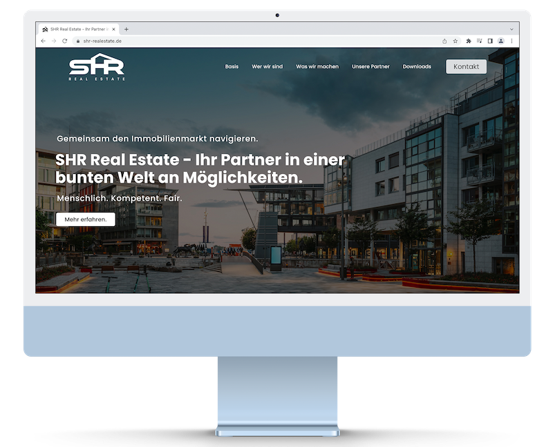 SHR Real Estate GmbH | Webdesign | Logodesign | Grafikdesign