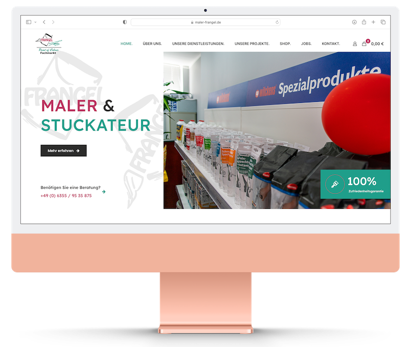 Maler & Stuckateur Frangel | Webdesign | Logodesign | Grafikdesign