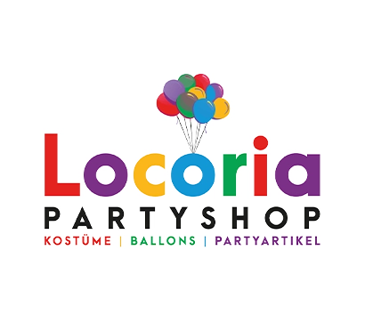 Locoria Partyshop | Eningen u.A. | Webdesign | Logodesign | Grafikdesign